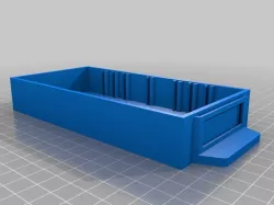Small Parts Organizer Bin (1" x 3" x 6" outer box dimensions)