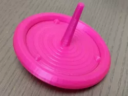 spinning disk top / gyroscope, three-part, can be assembled without gluing
