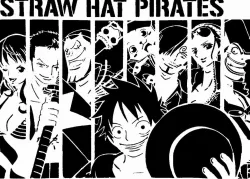 Straw Hat Pirates stencil