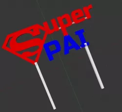 Super Pai, Topper para Dia do Pai