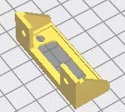 Support connecteur SUB-D 15 mâle