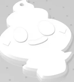 Vanillite Pokemon Keychain