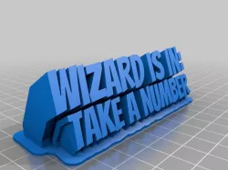 Wizard Desk Sign