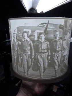 Women in WWII Lampshade
