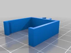 1" square tube clip