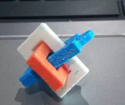 3 colour interlocking cube