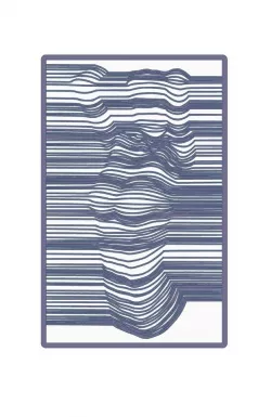 3D Art with Lines, Optical Illusion Frame