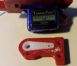 Auto bed leveling Z probe arm for the TowerPro SG90 9G Servo 22mm Arm