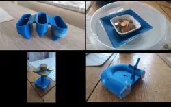 buoyant force expirements: forcamaran, floatingisland, funnel, hovercraft