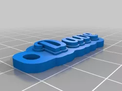 Dave custom Keychain