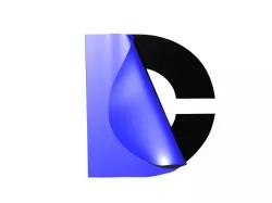 DC Logo in 3D