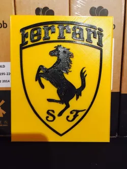 Ferrari logo in 3D