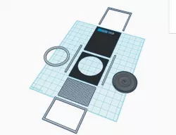 Hal 9000 v2 parts 1:1 replica  (separate parts for 6"x6" and up printers)