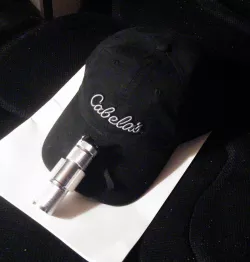 LED flashlight hat brim clip
