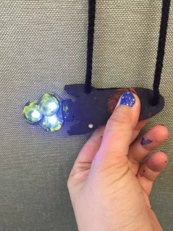 LED Spaceship Badge!
