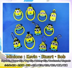 Minions Keychain / Paper Clip / Bag Clip / Money Clip / Bookmark / Magnets