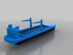 Model for Cargo ship designed in 123 D ... inspired from Challenge subject and my love to marine vessels
