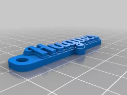 My Customized Multiline Tag or Keychain
