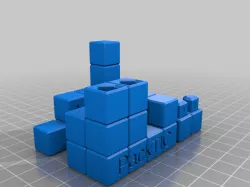 PackTIC Puzzle - Designed by Andrew Crowell - Turning Interlocking Cube Puzzle