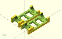Parametric Drill Guide for Z-axis Pipes Mostly Printed CNC