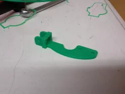 Prusa I3 Evo Version 1 - Ancoraggio Catena per Piatto - Hot Plate Cable Chain Docking