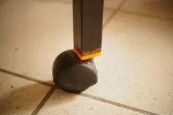 Roll foot cradle / holder for a bird cage or other rectangular tubes