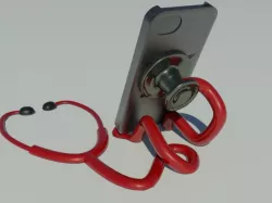 stethoscope smartphone stand