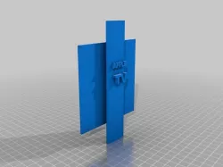 Apple TV Remote Holder (Pushpins To Wall) (To Scale)