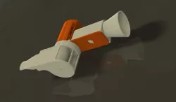 Blow-Powered LED Flashlight