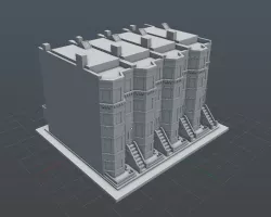 Boston Row House - block of 4