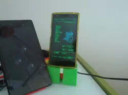 Charging Stand for OnePlus One in a TPU case