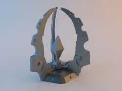 Eldar Warp Generator with hexagonal base