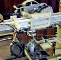 Fast-clamp replacing original fan mount for k8200/3drag