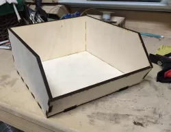 Lasercut Bin - 9in x 6in