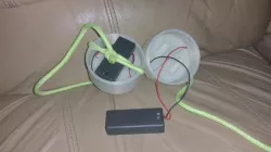 LED poi, powered by 2xAAA batteries! Spinny lights! Light up the night!
