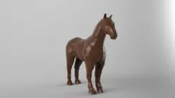 Low poly horse