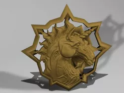 Medallion - Witcher the Time of Contempt - Unicorn