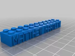 My Customized Lego Block MATTHEW