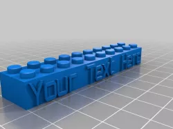 My Customized Lego Block Necklace/Keychain