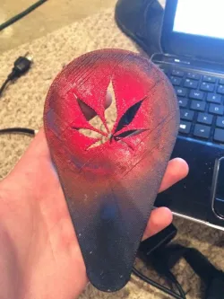 pot leaf stencil