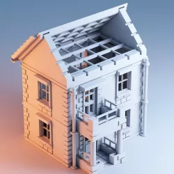 Printable Town House 1