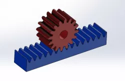 Rack and Pinion Gear Set Example