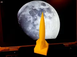 Rocket with Statue Base