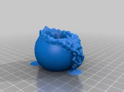 Sculpture pot de fleur