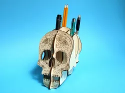 Skull 3D pens holder