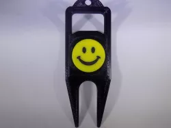 SMILEY FACE Golf Ball Marker
