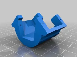 V-tail servo mount for plane