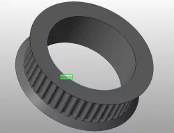 2mm GT2 idler for 608zz bearing 22mm 
