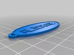 Alicante2 Oval Keychain