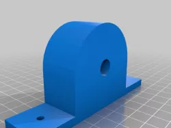 Bearing bracket with round/flat top